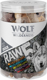 Produktbild von Wolf of Wilderness RAW Snacks gefriergetrocknet RAW5 Mix - 3 x 150 g