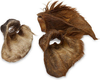 Produktbild von Wolf of Wilderness - Rinderohren mit Fell - Sparpaket: 480 g (12 Stück)