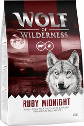 Produktbild von Wolf of Wilderness Ruby Midnight Rind & Kaninchen - 5 x 1 kg