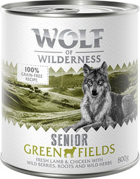 Produktbild von Wolf of Wilderness Senior Green Fields - Lamm & Huhn - 6 x 800 g