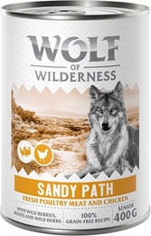 Produktbild von Wolf of Wilderness Senior mit viel frischem Geflügel - 6 x 400 g
