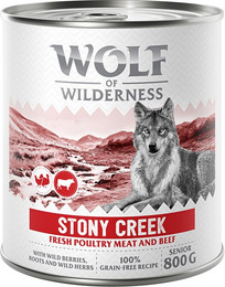 Produktbild von Wolf of Wilderness Senior mit viel frischem Geflügel - 6 x 800 g