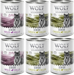 Produktbild von Wolf of Wilderness Senior Mixpaket - 6 x 400 g