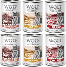 Produktbild von Wolf of Wilderness Senior Mixpaket - 6 x 400 g
