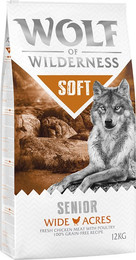 Produktbild von Wolf of Wilderness Senior Soft Wide Acres Huhn - 12 kg