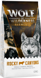 Produktbild von Wolf of Wilderness Sensitiv Rocky Canyons Rind - 2 x 12 kg