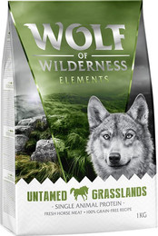 Produktbild von Wolf of Wilderness Sensitiv Untamed Grasslands Pferd - 1 kg