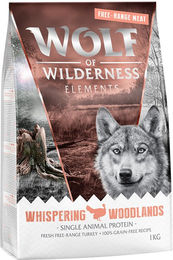 Produktbild von Wolf of Wilderness Sensitiv Whispering Woodlands Freiland-Pute - 5 x 1 kg