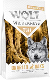 Produktbild von Wolf of Wilderness "Soft - Gnarled Oaks" Freiland-Huhn & Kaninchen - getreidefrei - Sparpaket: 5 x 1 kg