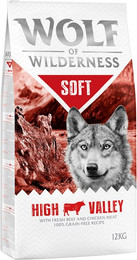 Produktbild von Wolf of Wilderness Soft High Valley Rind - 12 kg