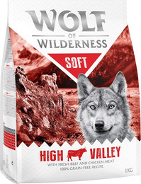 Produktbild von Wolf of Wilderness Soft High Valley Rind - 1 kg