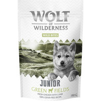 Produktbild von Wolf of Wilderness Wild Bites Junior Green Fields Lamm & Huhn - 3 x 180 g