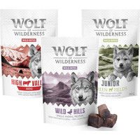 Produktbild von Wolf of Wilderness Wild Bites Snack Mix Huhn, Ente, Lamm Monoprotein - 3 x 180 g