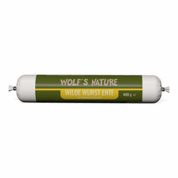 Produktbild von Wolf's Nature Wilde Wurst Ente mit Buchweizen und Apfel 400 g