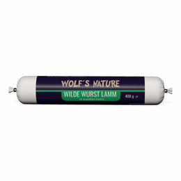 Produktbild von Wolf's Nature Wilde Wurst Lamm und ausgewählten Kräutern 400 g