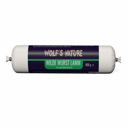 Produktbild von Wolf's Nature Wilde Wurst Lamm und ausgewählten Kräutern 800 g