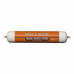 Produktbild von Wolf's Nature Wilde Wurst Pferd mit Hirse und Rote Beete 400 g