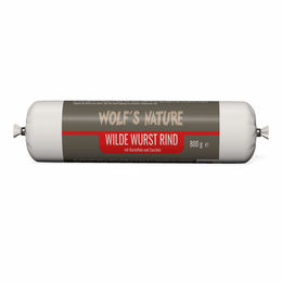 Produktbild von Wolf's Nature Wilde Wurst Rind mit Kartoffeln und Zucchini 800 g