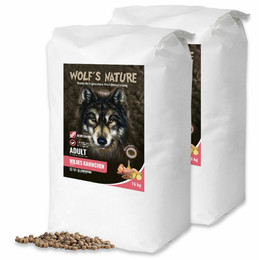 Produktbild von Wolf s Nature Wildes Kaninchen Sparpaket 2 x 15 kg
