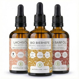 Produktbild von Wolfsbacher Natur Futteröl Set 3 x 100ml