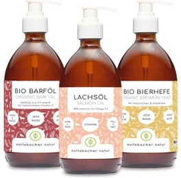 Produktbild von Wolfsbacher Natur Futteröl Set 3 x 500ml