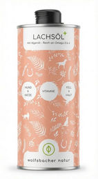 Wolfsbacher Natur Lachsöl PLUS für Hunde, Katzen und Pferde, für: Hund, Katze – Bild 1 von 5