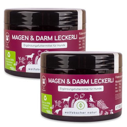 Produktbild von Wolfsbacher Natur Magen & Darm Leckerli für Hunde - 2 x 300 g
