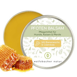 Produktbild von Wolfsbacher Natur Pfotenbalsam mit Bienenwachs für Hunde und Katzen - 50 g