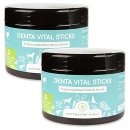 Produktbild von Wolfsbacher Natur Zahnpflege Snacks für Hunde - 2 x 300 g