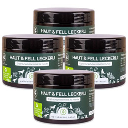 Produktbild von Wolfsbacher Omega 3 Haut & Fell Leckerli für Hunde - 4 x 300 g