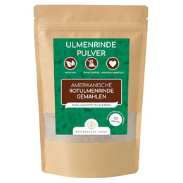 Produktbild von Wolfsbacher Ulmenrinde Pulver für Hunde und Katzen - 60 g