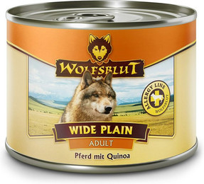Produktbild von WOLFSBLUT 200g Hundenassfutter Sparpaket 12 x 200 Gramm Wide Plain Pferd mit Quinoa