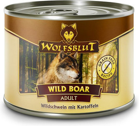 Produktbild von WOLFSBLUT 200g Hundenassfutter Sparpaket 12 x 200 Gramm Wild Boar Wildschwein mit Kartoffeln
