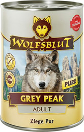 Produktbild von WOLFSBLUT 395g Hundenassfutter 6 x 395 Gramm Grey Peak Ziege Pur