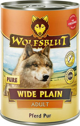 Produktbild von WOLFSBLUT 395g Hundenassfutter 6 x 395 Gramm Wide Plain Pferd Pur