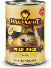 Produktbild von WOLFSBLUT 395g Hundenassfutter 6 x 395 Gramm Wild Duck Ente mit Kartoffeln