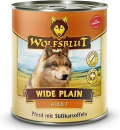 Produktbild von WOLFSBLUT 800g Hundenassfutter 6 x 800 Gramm Blue Mountain Wild mit Kartoffeln