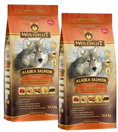Produktbild von WOLFSBLUT Adult Alaska mit Lachs und Kartoffel - 2 x 12,5 kg