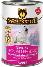 Produktbild von WOLFSBLUT Adult VetLine Hypoallergenic Pferd - 6 x 395 g