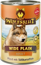 Produktbild von WOLFSBLUT Adult Wide Plain Pferd mit Süßkartoffeln - 6 x 395 g