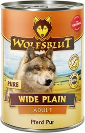 Produktbild von WOLFSBLUT Adult Wide Plain Pure Pferd - 6 x 395 g