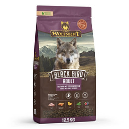 Produktbild von Wolfsblut Black Bird Adult Truthahn mit Süßkartoffeln Hundetrockenfutter - 12,5 kg