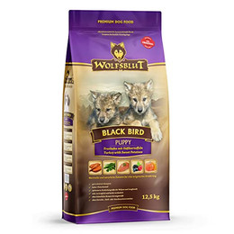 Produktbild von WOLFSBLUT Black Bird Puppy Truthahn mit Süßkartoffel Hundetrockenfutter - 2 x 12,5 kg