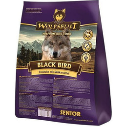 Produktbild von WOLFSBLUT Black Bird Senior Truthahn mit Süßkartoffel - 12,5 kg