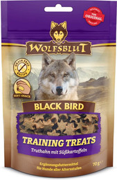 Produktbild von Wolfsblut Black Bird Training Treats Truthahn mit Süßkartoffel - 7 x 70 g