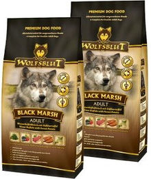Produktbild von WOLFSBLUT Black Marsh Wasserbüffel mit Süßkartoffel - 2 x 2 kg