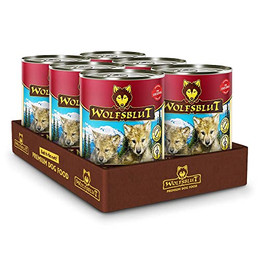 Produktbild von Wolfsblut Blue Mountain Puppy Nassfutter für Welpen - 6 x 395 g