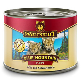 Produktbild von Wolfsblut Blue Mountain Puppy Wild mit Süßkartoffel - 6 x 200 g