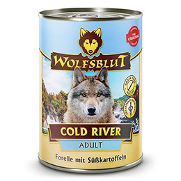 Produktbild von Wolfsblut Cold River Adult Forelle mit Süßkartoffel - 6 x 395 g