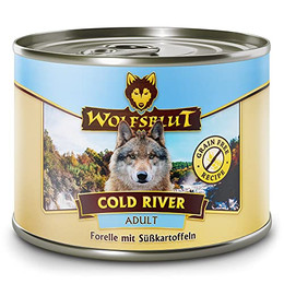 Produktbild von Wolfsblut Cold River Adult Nassfutter Forelle mit Süßkartoffel - 6 x 200 g